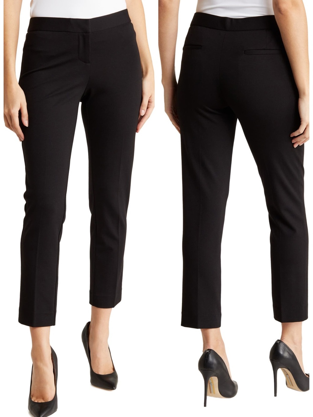 Amanda + Chelsea Alex Ponte Knit Crop Trousers Size 6 NWT Office Workwear